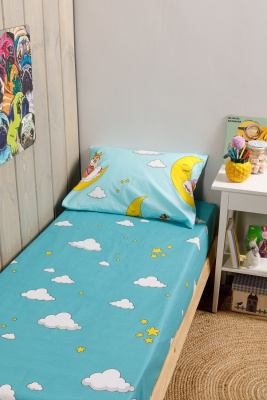 Простыня на резинке Wake me Wake лучший друг